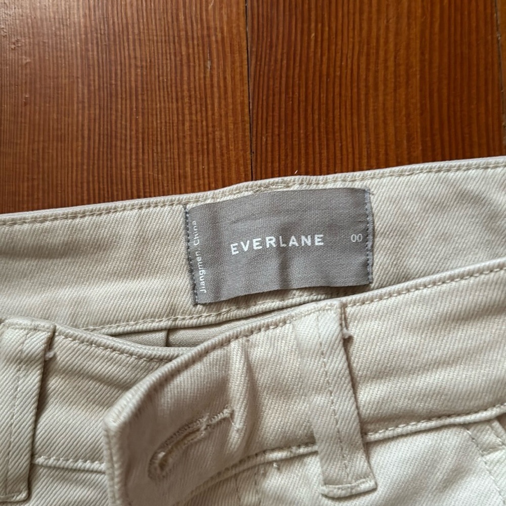 Everlane straight-leg crop short, 00 sandstone